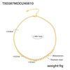 Wholesale Jewelry 316L Stainless Steel Plated 18K Gold Round Bead Spacer Diamond Tassel Necklace And Bracelet