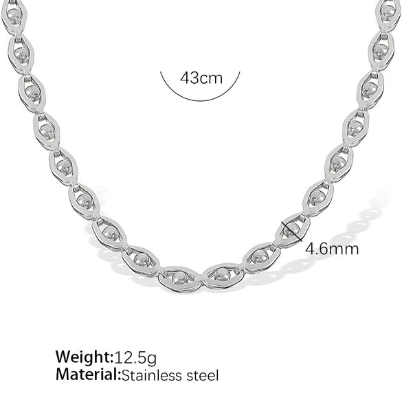 Wholesale Jewelry 316L Stainless Steel Retro Geometric Style Stars Sun And Moon Clouds Universe Pattern Electroplated Necklace Bracelet