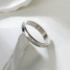 Wholesale Jewelry Titanium Steel Rhombus Cutout Decompression Rotating Finger Ring Electroplated For Men And Women