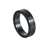Wholesale Jewelry Titanium Steel Ring With Letters Numbers Text Pattern Vacuum Plating