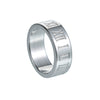Wholesale Jewelry Titanium Steel Ring With Letters Numbers Text Pattern Vacuum Plating