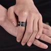 Wholesale Jewelry Titanium Steel Rotatable Camera Lens Ring Geometric Electroplating Unisex