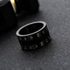 Wholesale Jewelry Titanium Steel Rotatable Camera Lens Ring Geometric Electroplating Unisex