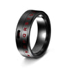 Wholesale Jewelry Titanium Steel Rotatable Letter And Number Rings Plating Oil