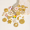 Wholesale Jewelry Titanium Steel Stainless Steel Oil Dripping Plants And Flowers Style Allmatch Jewelry Accessories