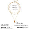 Wholesale Jewelry Titanium Steel Stainless Steel Old Style Geometric Multilayer Stacked Oil Dripping Women's Clavicle Chain Necklace