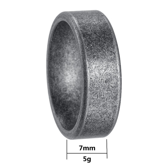 Wholesale Jewelry Titanium Steel Unisex Ring Bracelet With Ancient Silver Style And Letters Numbers Text Pattern Electroplated