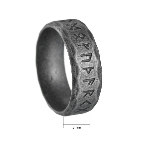 Wholesale Jewelry Titanium Steel Unisex Ring Bracelet With Ancient Silver Style And Letters Numbers Text Pattern Electroplated