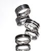 Wholesale Jewelry Titanium Steel Ushaped Ring Dripping Oil Design Unisex