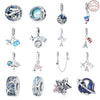 Wholesale Jewelry Travel Style Aircraft Passport Pendant 925 Sterling Silver Dripping Oil