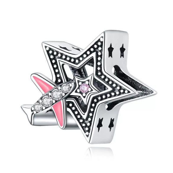 Wholesale Jewelry Travel Style Aircraft Passport Pendant 925 Sterling Silver Dripping Oil