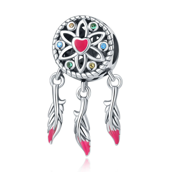 Wholesale Jewelry Travel Style Airplane 925 Sterling Silver Dripping Oil Pendant Bracelet Beads