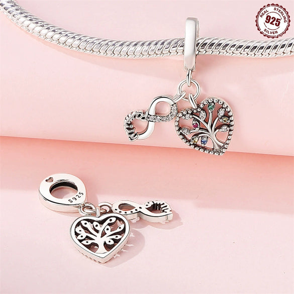 Wholesale Jewelry Travel Style Airplane 925 Sterling Silver Dripping Oil Pendant Bracelet Beads
