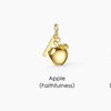 Wholesale Jewelry Tropical Fruit Copper Titanium Steel Electroplating Pendant Necklace Bracelet