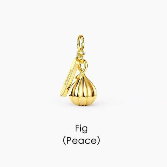 Wholesale Jewelry Tropical Fruit Geometric Pendant Necklace And Bracelet Copper Titanium Steel Electroplating Handmade