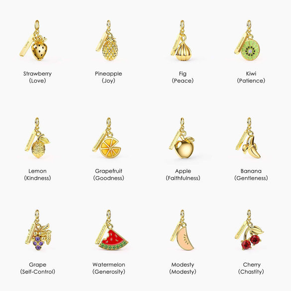 Wholesale Jewelry Tropical Fruit Geometric Pendant Necklace And Bracelet Copper Titanium Steel Electroplating Handmade