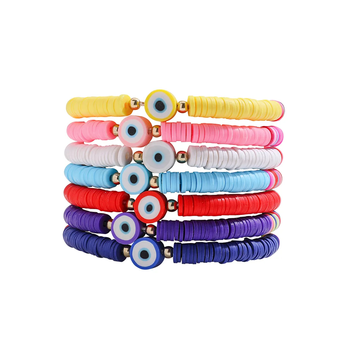 Tropical Round Soft Clay Wholesale Bracelets