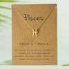 Wholesale Jewelry Twelve Constellation Symbol Inlaid Rhinestone Necklace Gooddiy