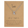 Wholesale Jewelry Twelve Constellation Symbol Inlaid Rhinestone Necklace Gooddiy