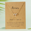Wholesale Jewelry Twelve Constellation Symbol Inlaid Rhinestone Necklace Gooddiy