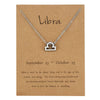 Wholesale Jewelry Twelve Constellation Symbol Inlaid Rhinestone Necklace Gooddiy