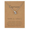 Wholesale Jewelry Twelve Constellation Symbol Inlaid Rhinestone Necklace Gooddiy