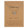 Wholesale Jewelry Twelve Constellation Symbol Inlaid Rhinestone Necklace Gooddiy