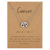 Wholesale Jewelry Twelve Constellation Symbol Inlaid Rhinestone Necklace Gooddiy