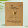 Wholesale Jewelry Twelve Constellation Symbol Inlaid Rhinestone Necklace Gooddiy