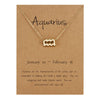 Wholesale Jewelry Twelve Constellation Symbol Inlaid Rhinestone Necklace Gooddiy