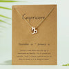 Wholesale Jewelry Twelve Constellation Symbol Inlaid Rhinestone Necklace Gooddiy