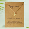 Wholesale Jewelry Twelve Constellation Symbol Inlaid Rhinestone Necklace Gooddiy