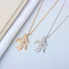 Wholesale Jewelry Unicorn 925 Sterling Silver Cross Chain Necklace