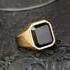 Wholesale Jewelry Unisex Geometric Stainless Steel Ring With Polishing