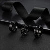 Wholesale Jewelry Ushaped Titanium Steel Chain Ring Brushed Sand Matte Electroplated For Unisex