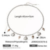 Wholesale Jewelry Vacation Beach Conch Shell 304 Stainless Steel 18K Gold Plated Inlay Necklace