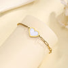 Wholesale Jewelry Vacation Beach Heart Shape 304 Stainless Steel Anklet