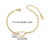 Wholesale Jewelry Vacation Beach Heart Shape 304 Stainless Steel Anklet