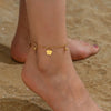 Wholesale Jewelry Vacation Beach Simple Style Flower 201 Stainless Steel 18K Gold Plated Hollow Out Anklet
