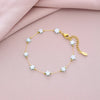 Wholesale Jewelry Vacation Beach Sweet Star Heart Shape 304 Stainless Steel 18K Gold Plated Plating Anklet