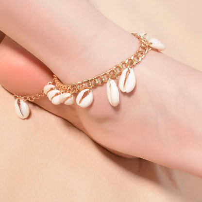 Wholesale Jewelry Vacation Bohemian Shell Alloy Anklet