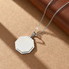 Wholesale Jewelry Vacation Classic Style Customization Laser Engraving Solid Color 304 Stainless Steel Plating Cable Chain Pendant Necklace