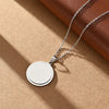 Wholesale Jewelry Vacation Classic Style Customization Laser Engraving Solid Color 304 Stainless Steel Plating Cable Chain Pendant Necklace