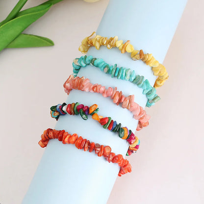 Vacation Geometric Mixed Materials Shell Irregular Handmade Women's Bracelets