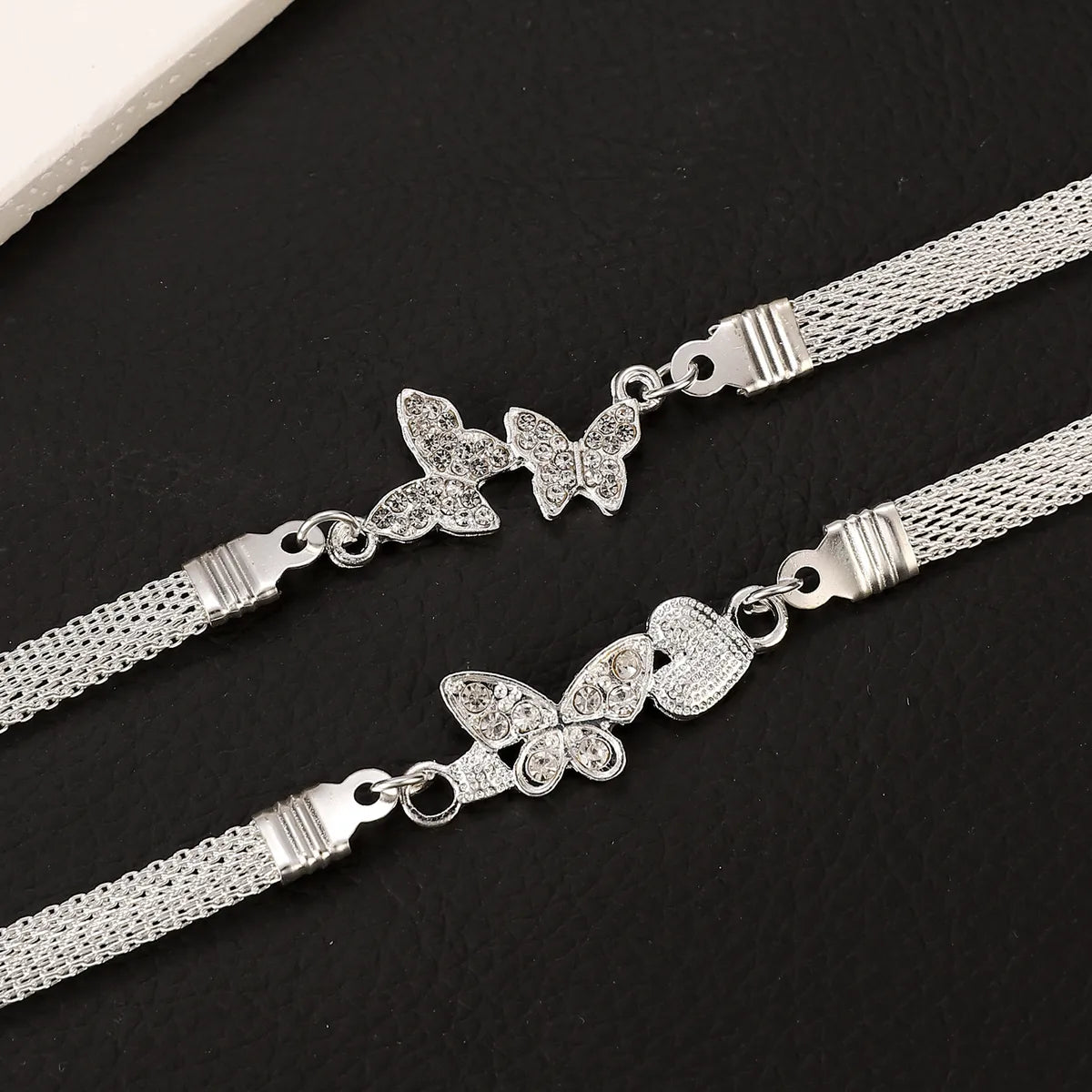 Wholesale Jewelry Vacation Marine Style Simple Style Infinity Heart Shape Butterfly Alloy Anklet