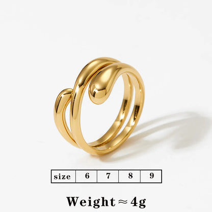 Wholesale Jewelry Vacation Modern Style Solid Color 304 Stainless Steel 16K Gold Plated White Gold Plated Gold Plated Plating Rings