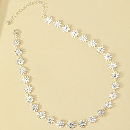 Vacation Pastoral Daisy Alloy Plating Women's Necklace