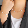 Wholesale Jewelry Vacation Simple Style Heart Shape 304 Stainless Steel 18K Gold Plated Bracelets Necklace