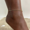 Wholesale Jewelry Vacation Sweet Moon Heart Shape 201 Stainless Steel Gold Plated Plating Anklet