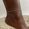Wholesale Jewelry Vacation Sweet Moon Heart Shape 201 Stainless Steel Gold Plated Plating Anklet